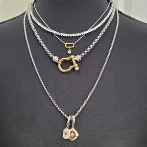 Artizan Joyeria HERRADURA SIGNATURE CHARMED TENNIS LAYERED NECKLACE SET